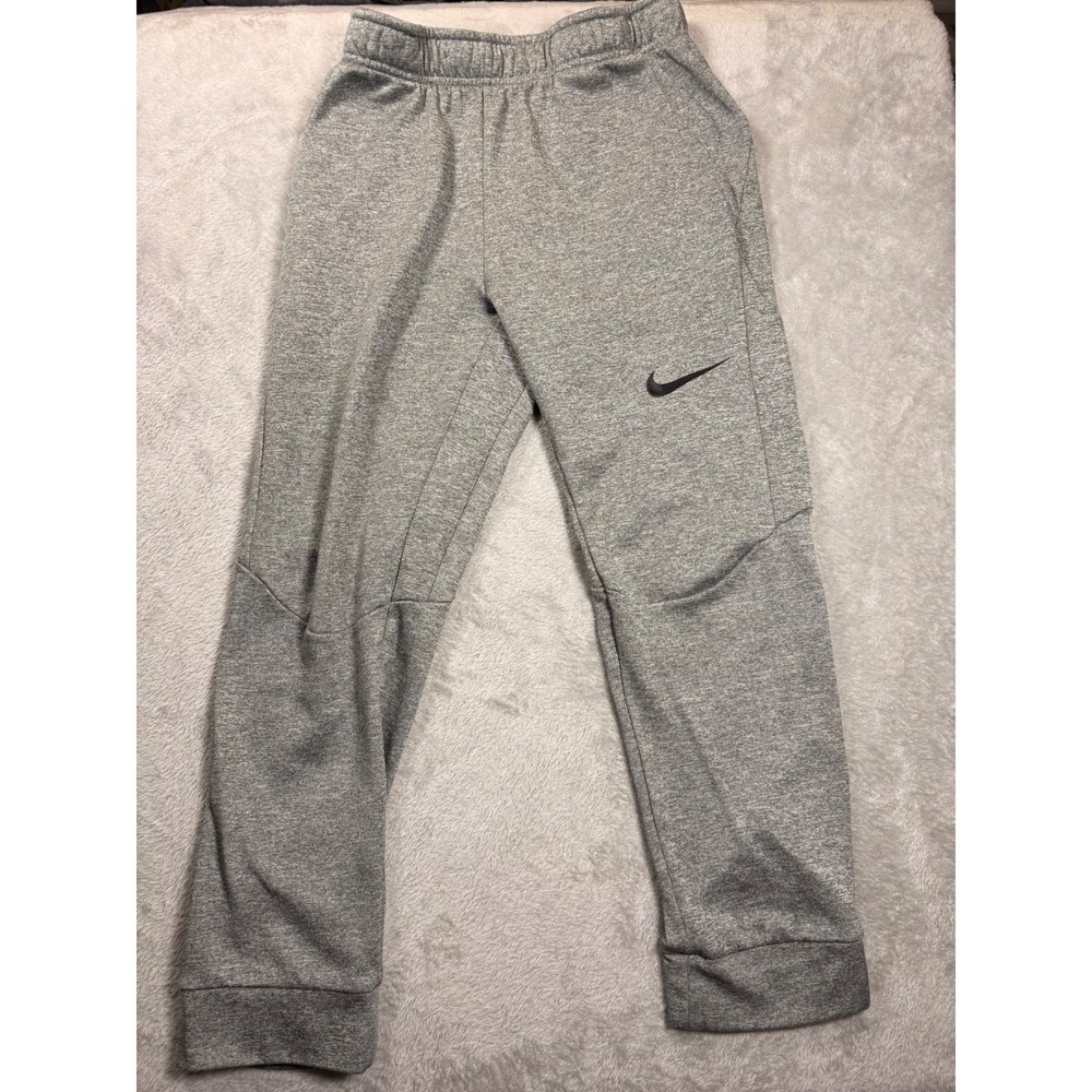 Nike Dri-FIT Youth Large Gray Therma Jogger Sweatpants